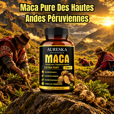 Maca des Hautes Andes du Pérou – Formule 7-en-1 Énergie, Vitalité & Performance Homme